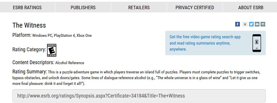 Witness rating