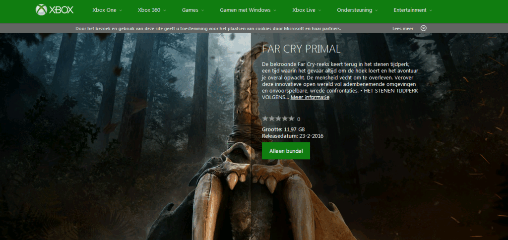 Far cry primal grootte